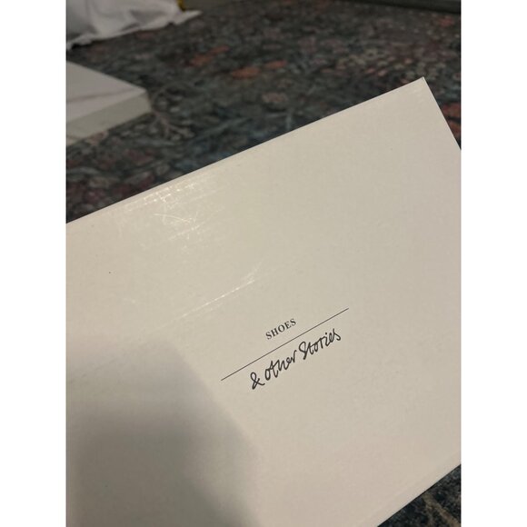 & OTHER STORIES ASOS Leather Espadrille Sandals White Womens Size US 6 - Picture 9 of 10